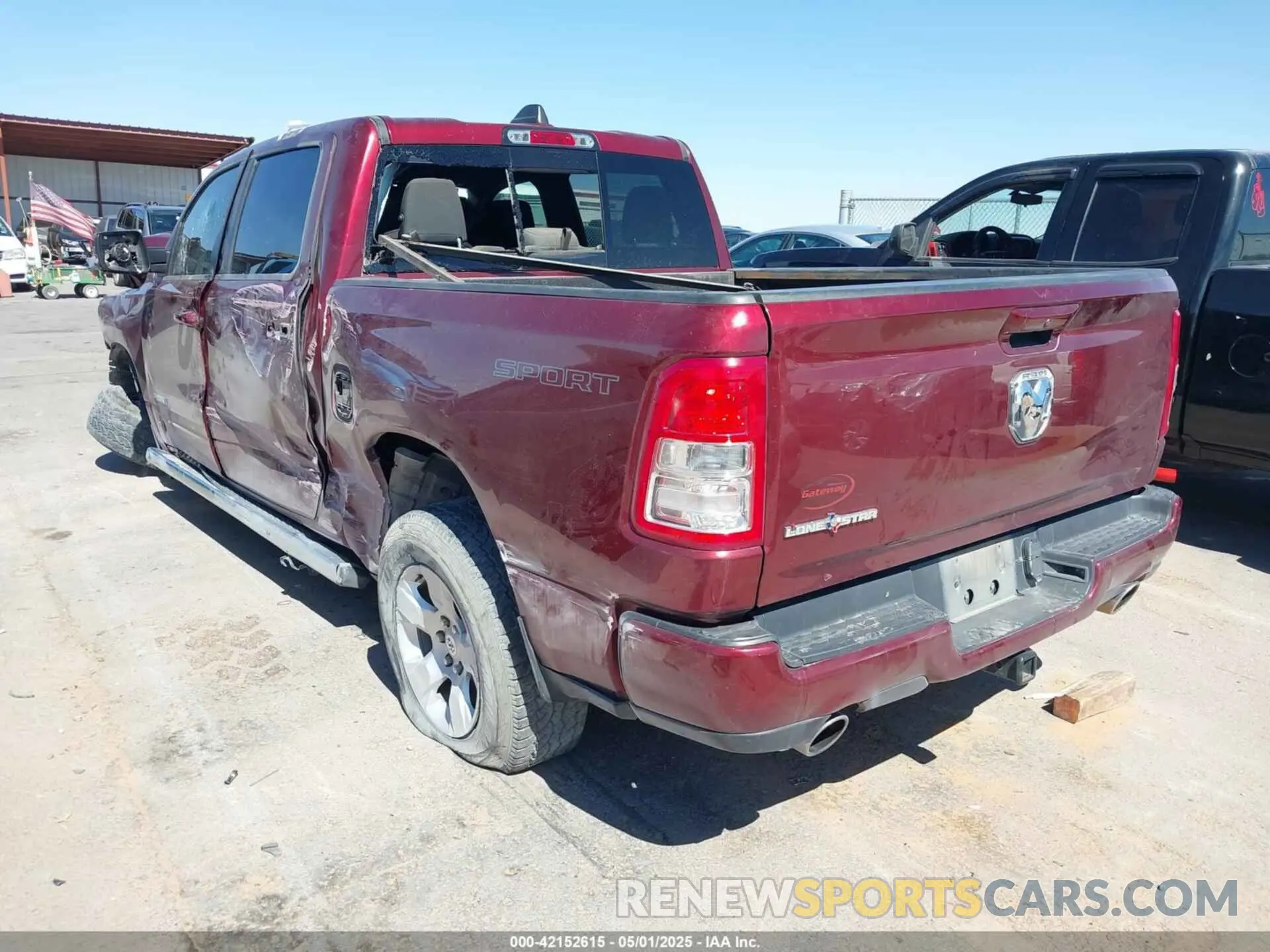 3 Photograph of a damaged car 1C6RREFT2LN209900 RAM 1500 2020