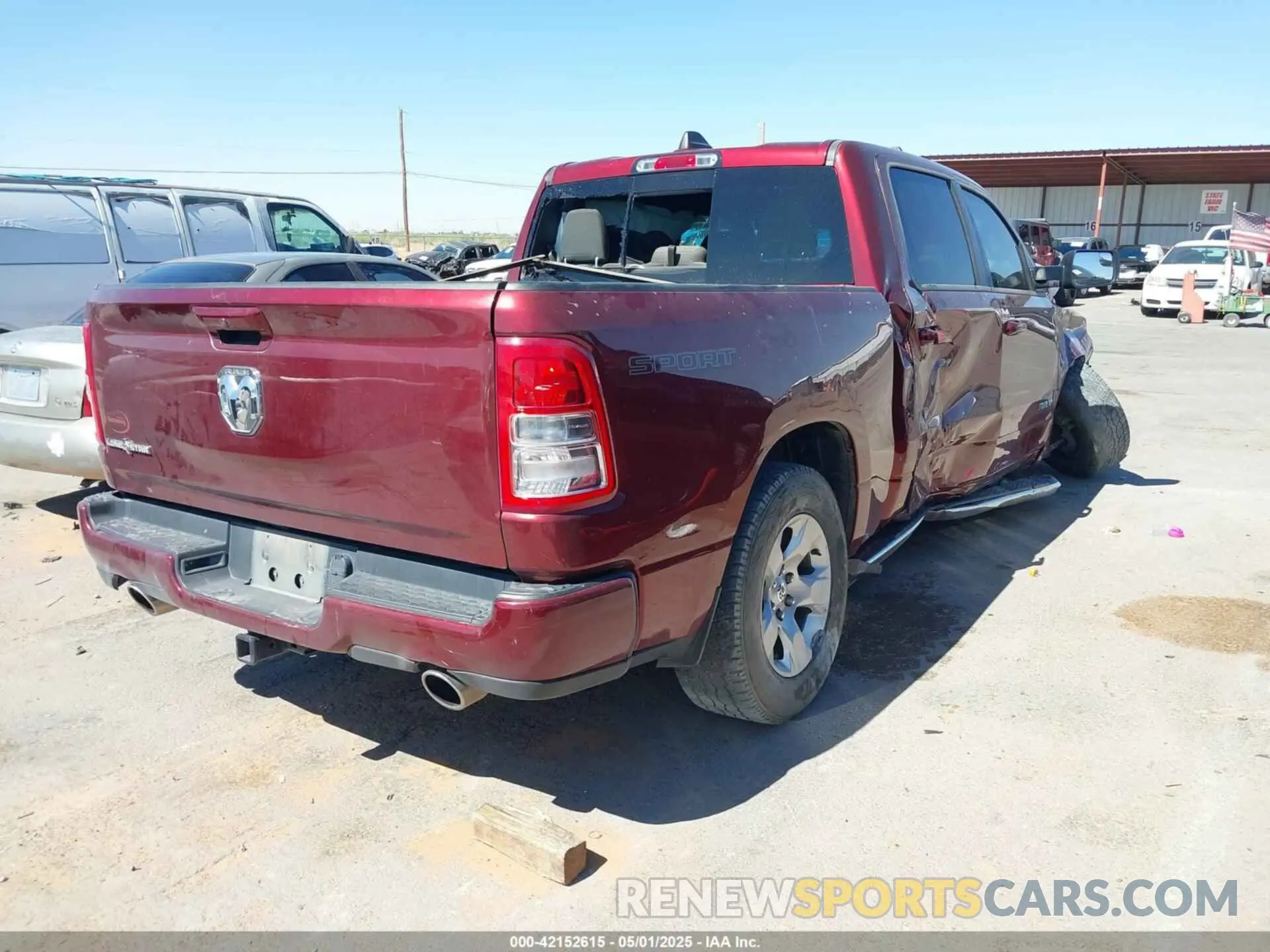 4 Photograph of a damaged car 1C6RREFT2LN209900 RAM 1500 2020