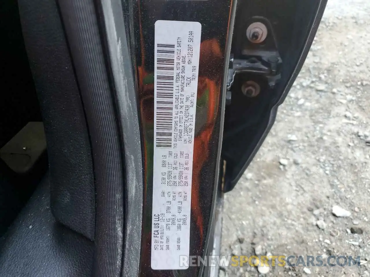 13 Фотография поврежденного автомобиля 1C6RREFTXLN237430 RAM 1500 2020