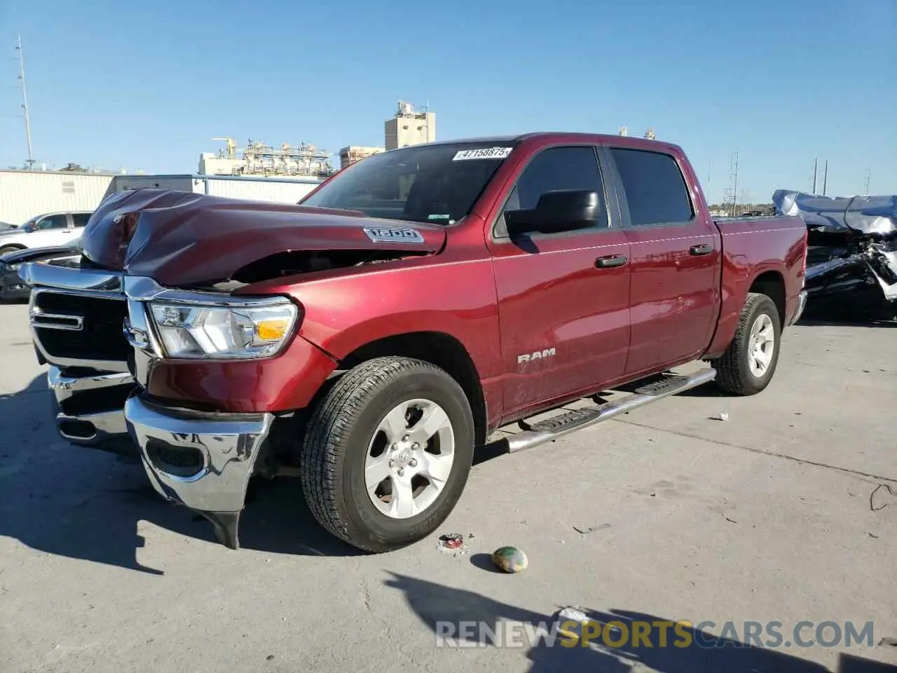 1 Photograph of a damaged car 1C6RREGG0LN304909 RAM 1500 2020