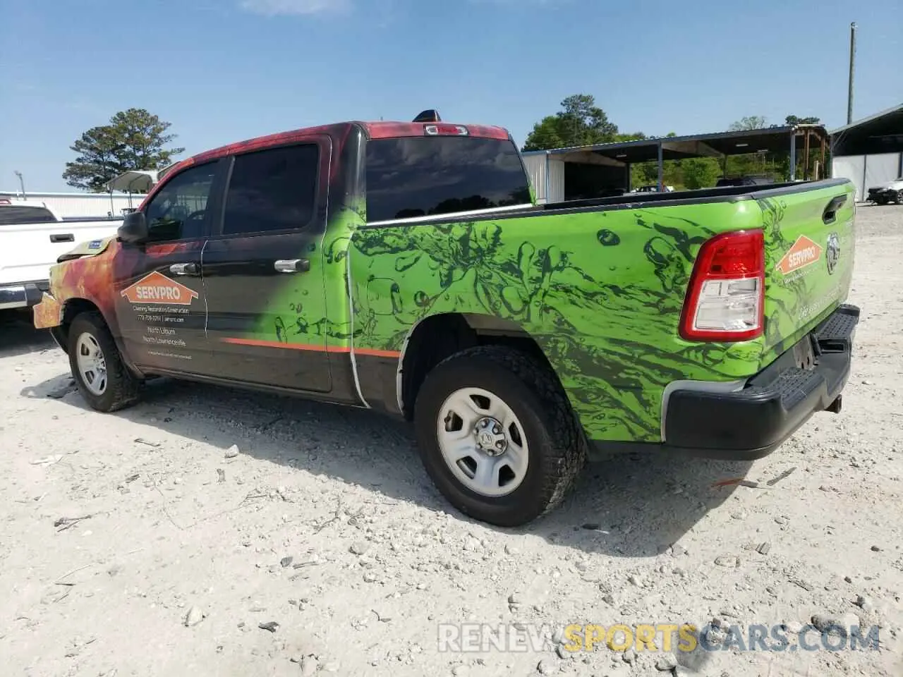 2 Photograph of a damaged car 1C6RREGG3LN119611 RAM 1500 2020