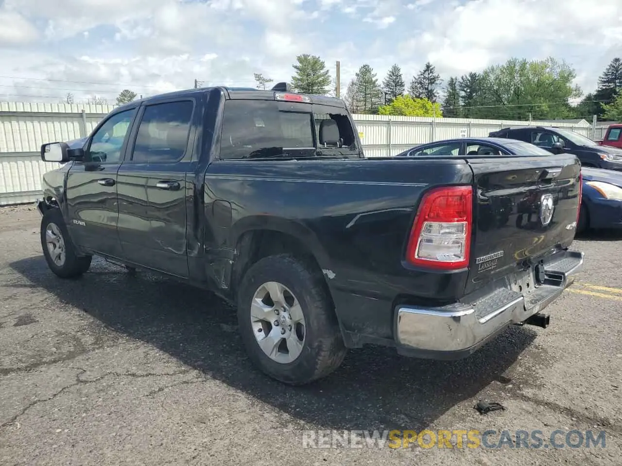 2 Photograph of a damaged car 1C6RRFFGXLN300261 RAM 1500 2020