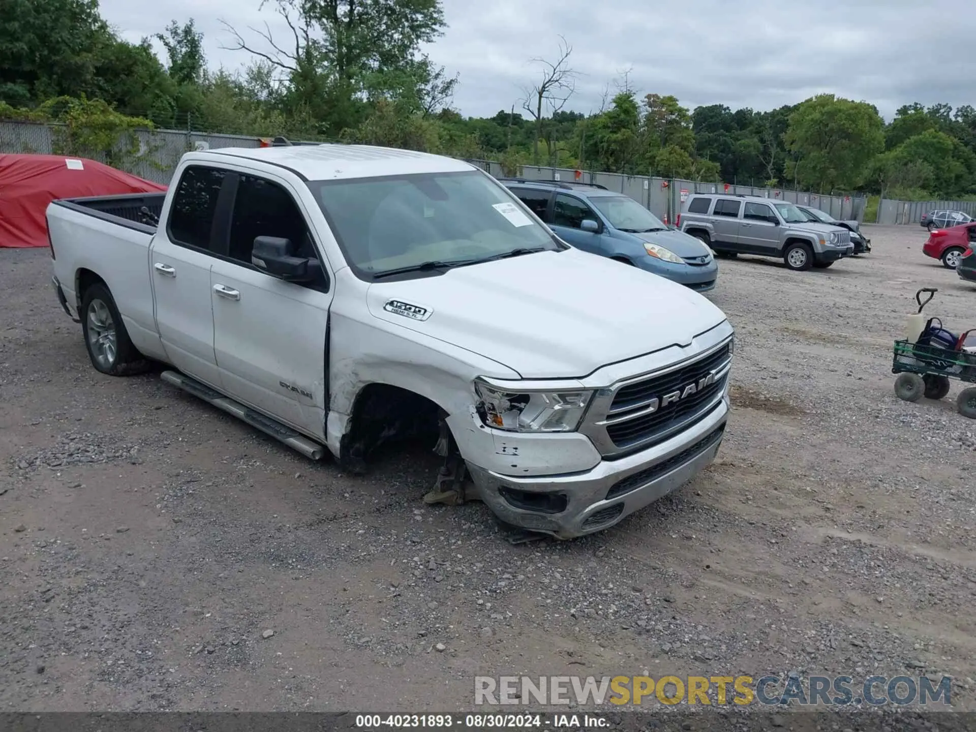 1 Photograph of a damaged car 1C6SRFBT2LN213975 RAM 1500 2020