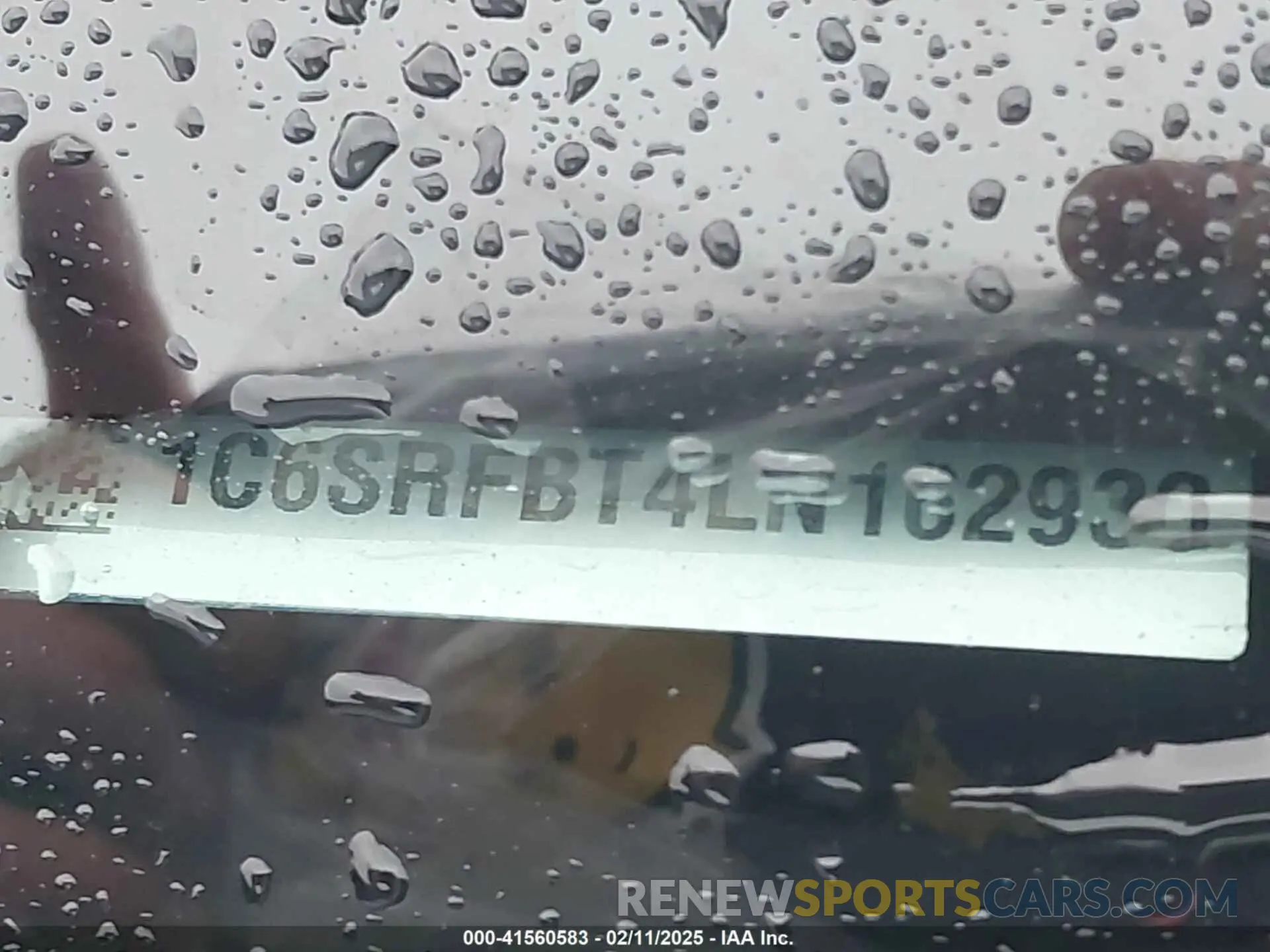 9 Фотография поврежденного автомобиля 1C6SRFBT4LN162933 RAM 1500 2020