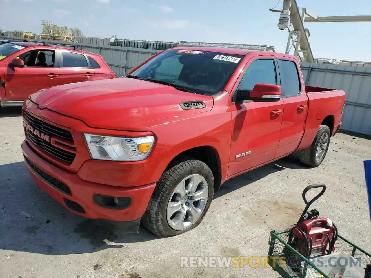 1 Photograph of a damaged car 1C6SRFBT6LN201358 RAM 1500 2020