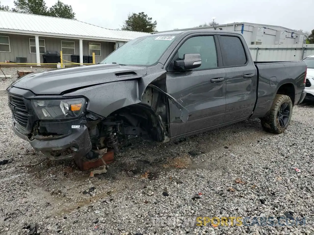 1 Photograph of a damaged car 1C6SRFBT6LN330605 RAM 1500 2020