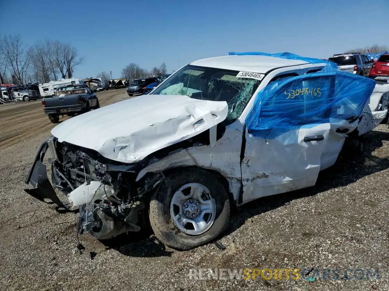 1 Photograph of a damaged car 1C6SRFCT2LN239927 RAM 1500 2020