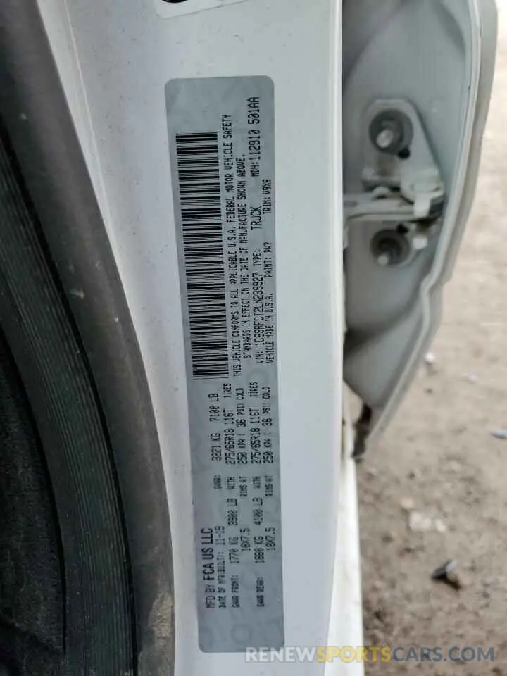 14 Photograph of a damaged car 1C6SRFCT2LN239927 RAM 1500 2020