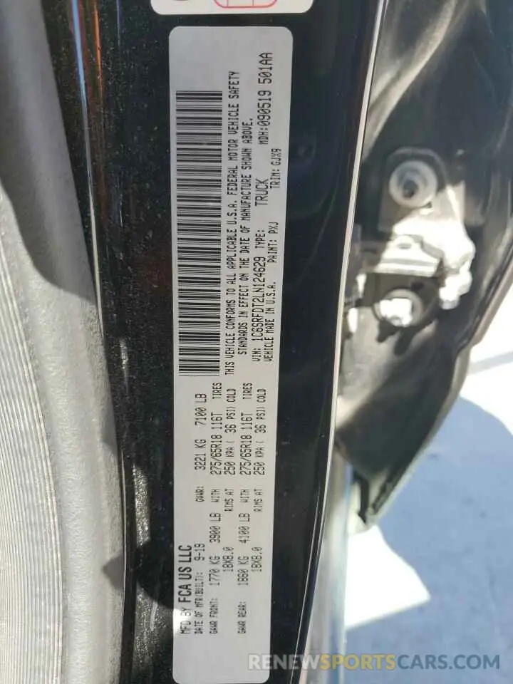 12 Photograph of a damaged car 1C6SRFDT2LN124629 RAM 1500 2020