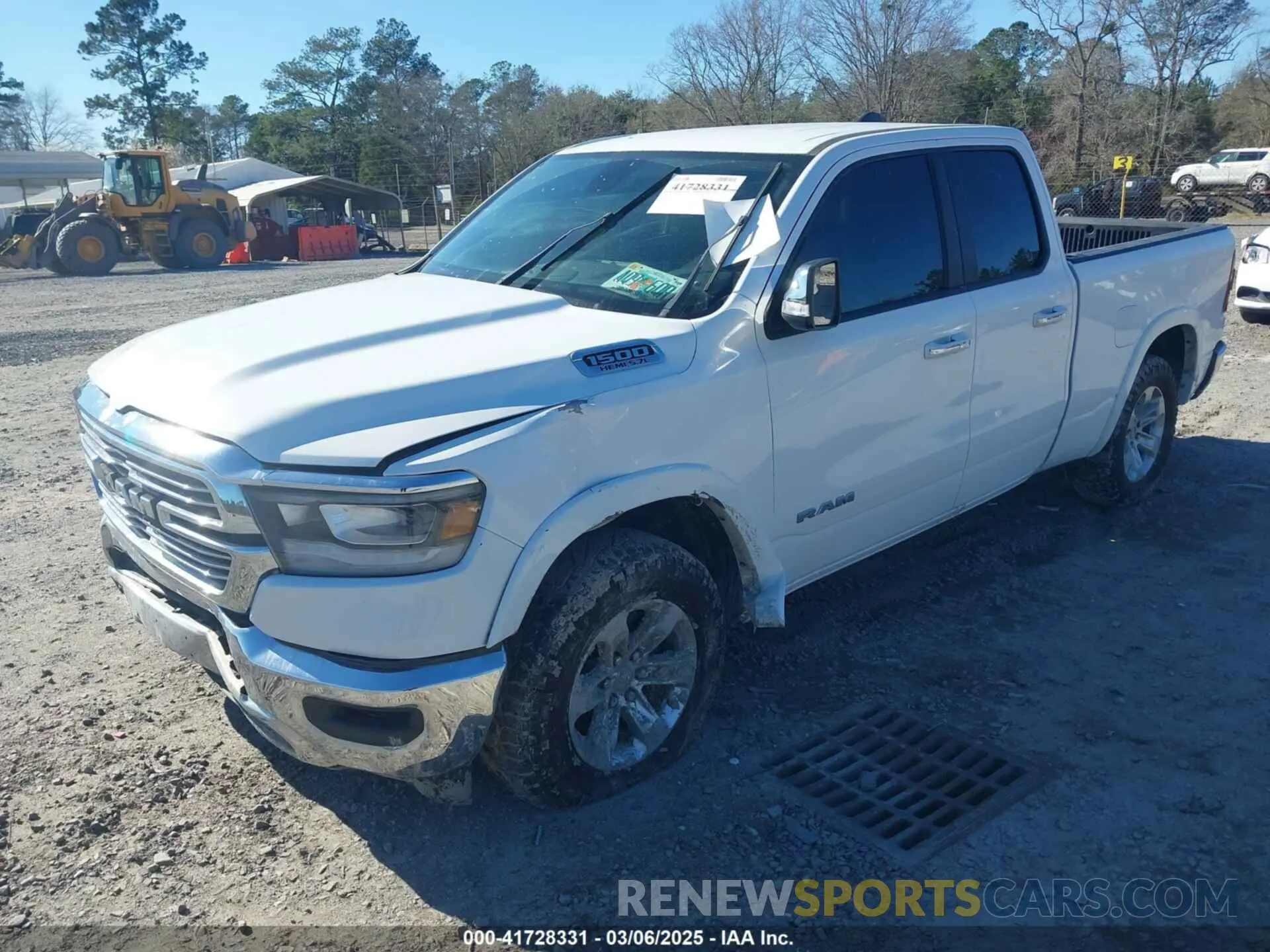 2 Photograph of a damaged car 1C6SRFDT8LN281291 RAM 1500 2020