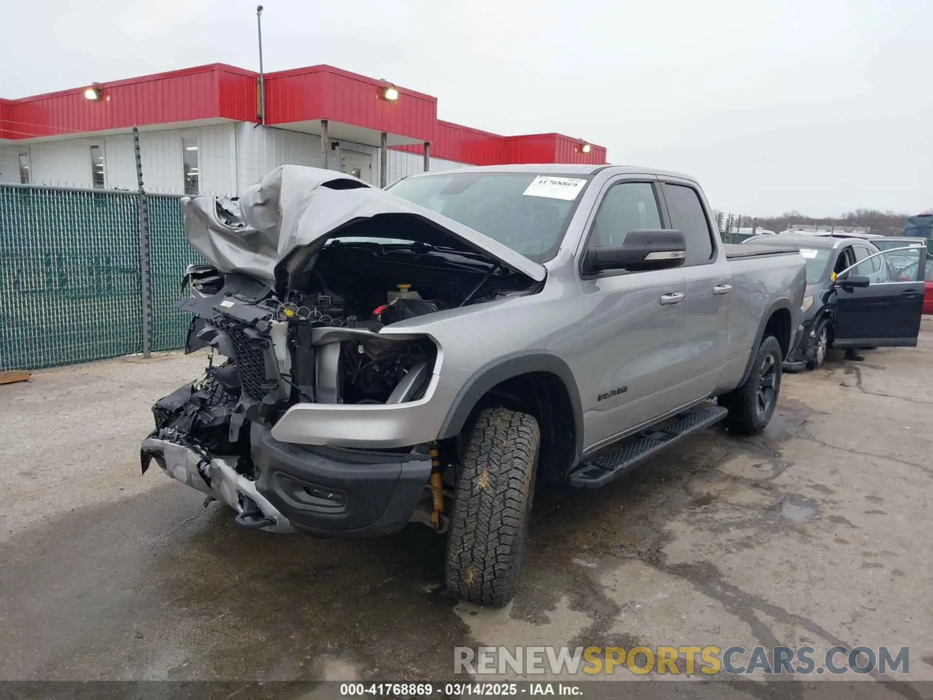 2 Фотография поврежденного автомобиля 1C6SRFET1LN114950 RAM 1500 2020