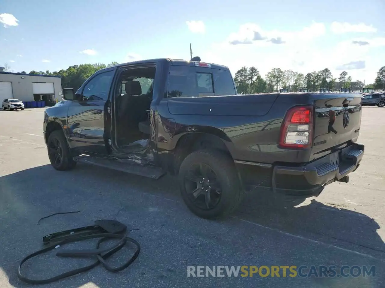 2 Photograph of a damaged car 1C6SRFFT0LN130510 RAM 1500 2020