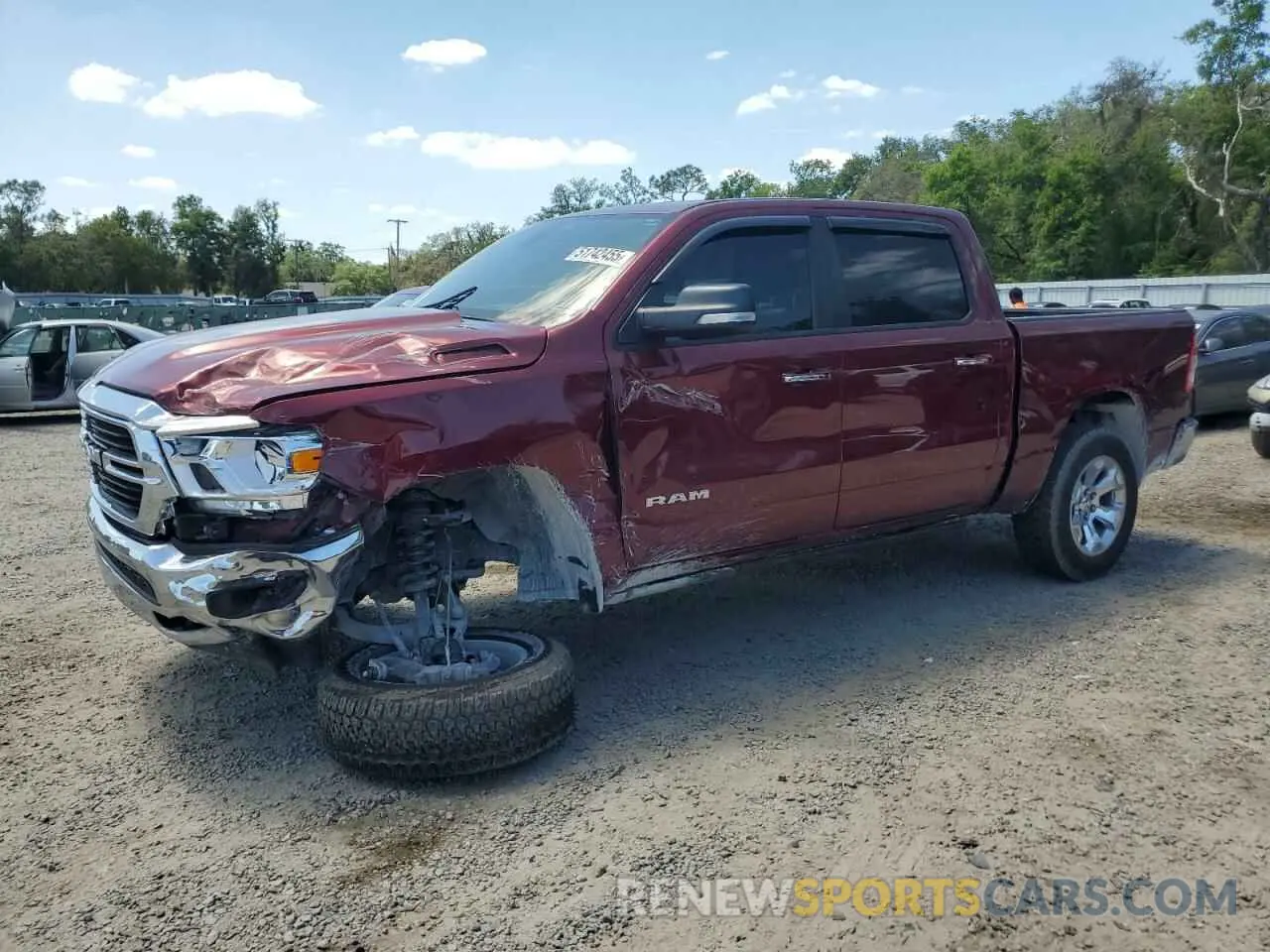 1 Photograph of a damaged car 1C6SRFFT1LN404314 RAM 1500 2020