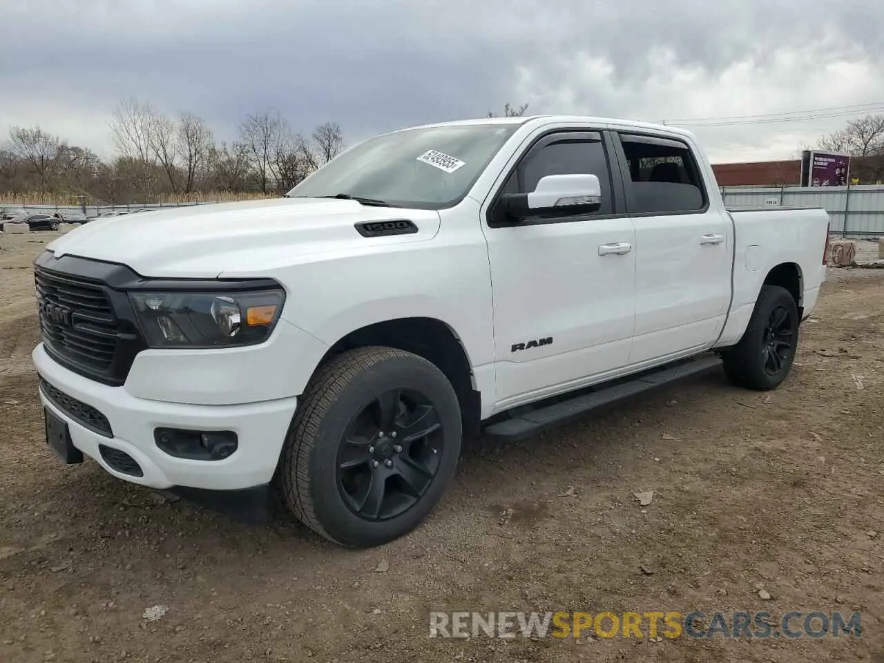 1 Photograph of a damaged car 1C6SRFFT2LN159491 RAM 1500 2020