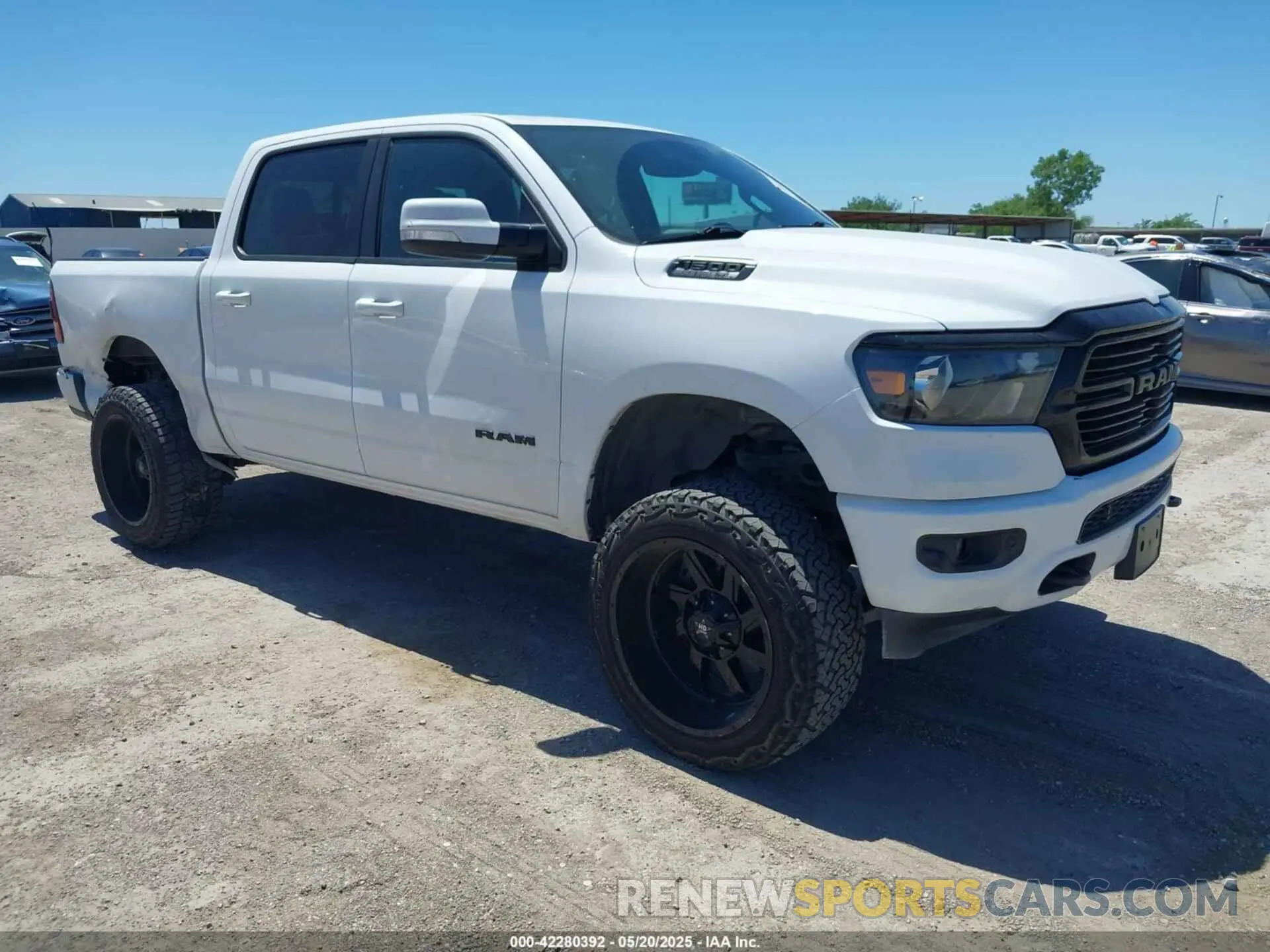 1 Photograph of a damaged car 1C6SRFFT2LN388110 RAM 1500 2020