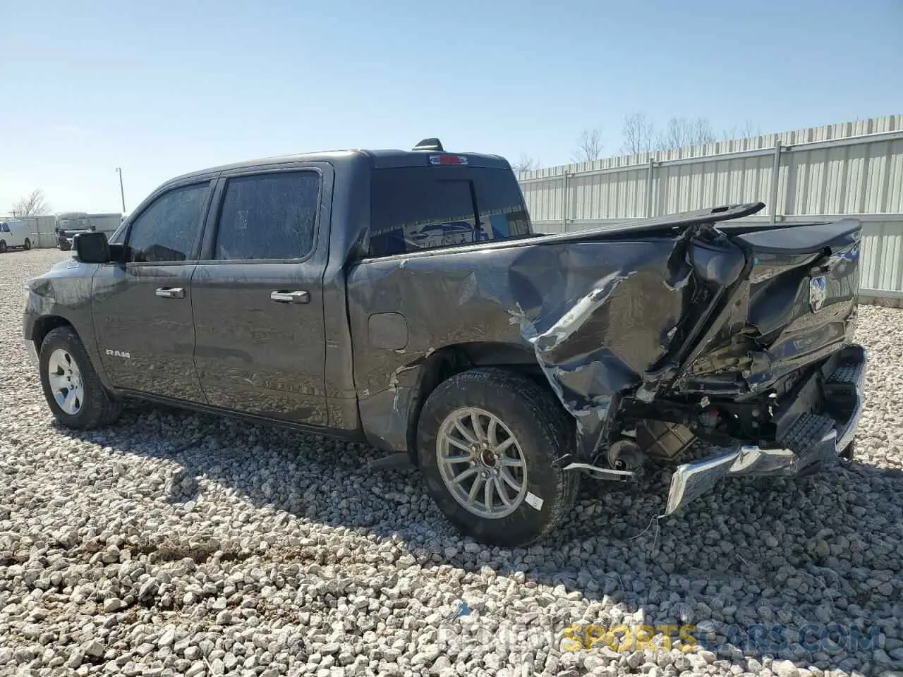2 Photograph of a damaged car 1C6SRFFT2LN392027 RAM 1500 2020