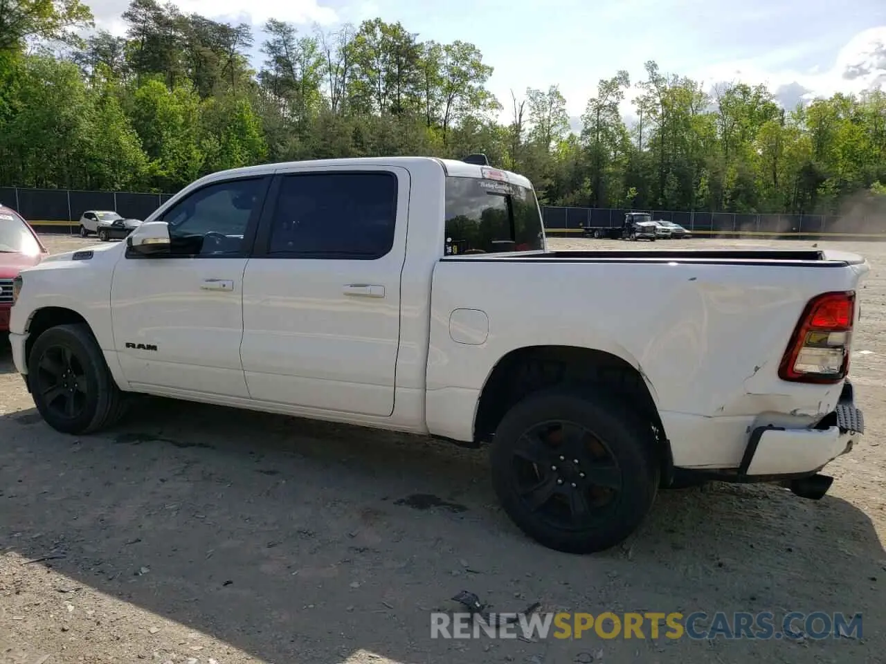 2 Photograph of a damaged car 1C6SRFFT3LN102037 RAM 1500 2020