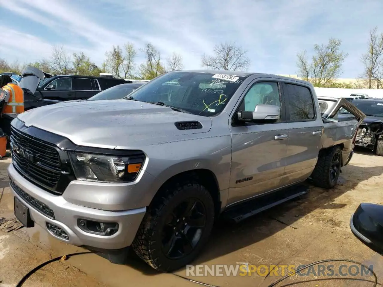 1 Photograph of a damaged car 1C6SRFFT4LN159377 RAM 1500 2020