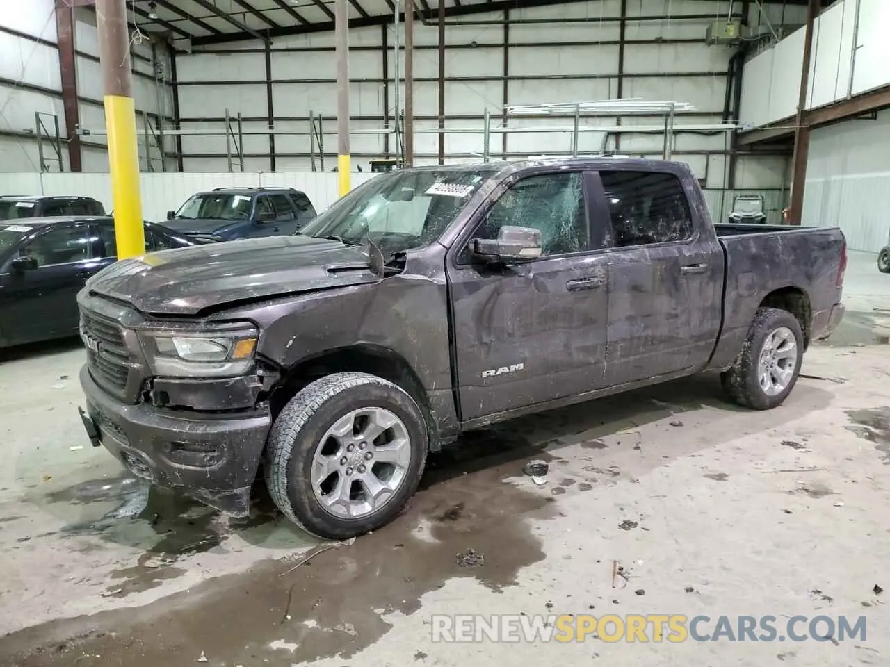 1 Photograph of a damaged car 1C6SRFFT4LN314235 RAM 1500 2020