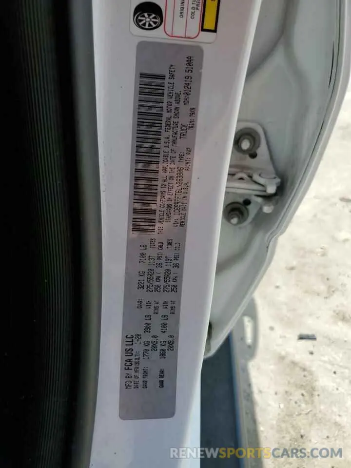 13 Фотография поврежденного автомобиля 1C6SRFFT6LN263806 RAM 1500 2020