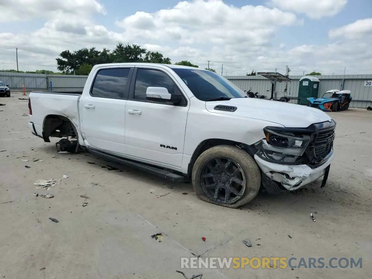 4 Фотография поврежденного автомобиля 1C6SRFFT6LN263806 RAM 1500 2020