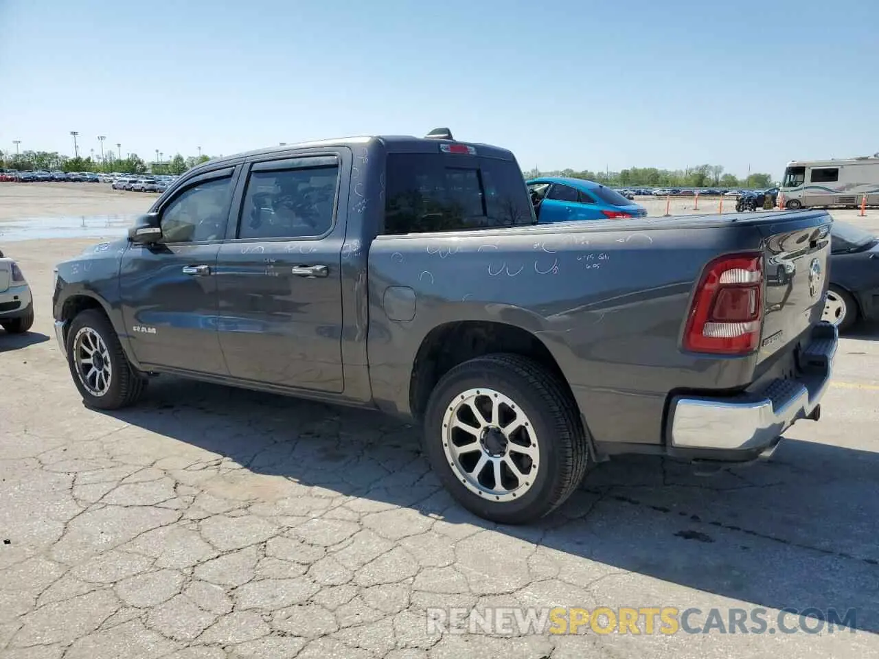 2 Photograph of a damaged car 1C6SRFFT9LN364080 RAM 1500 2020
