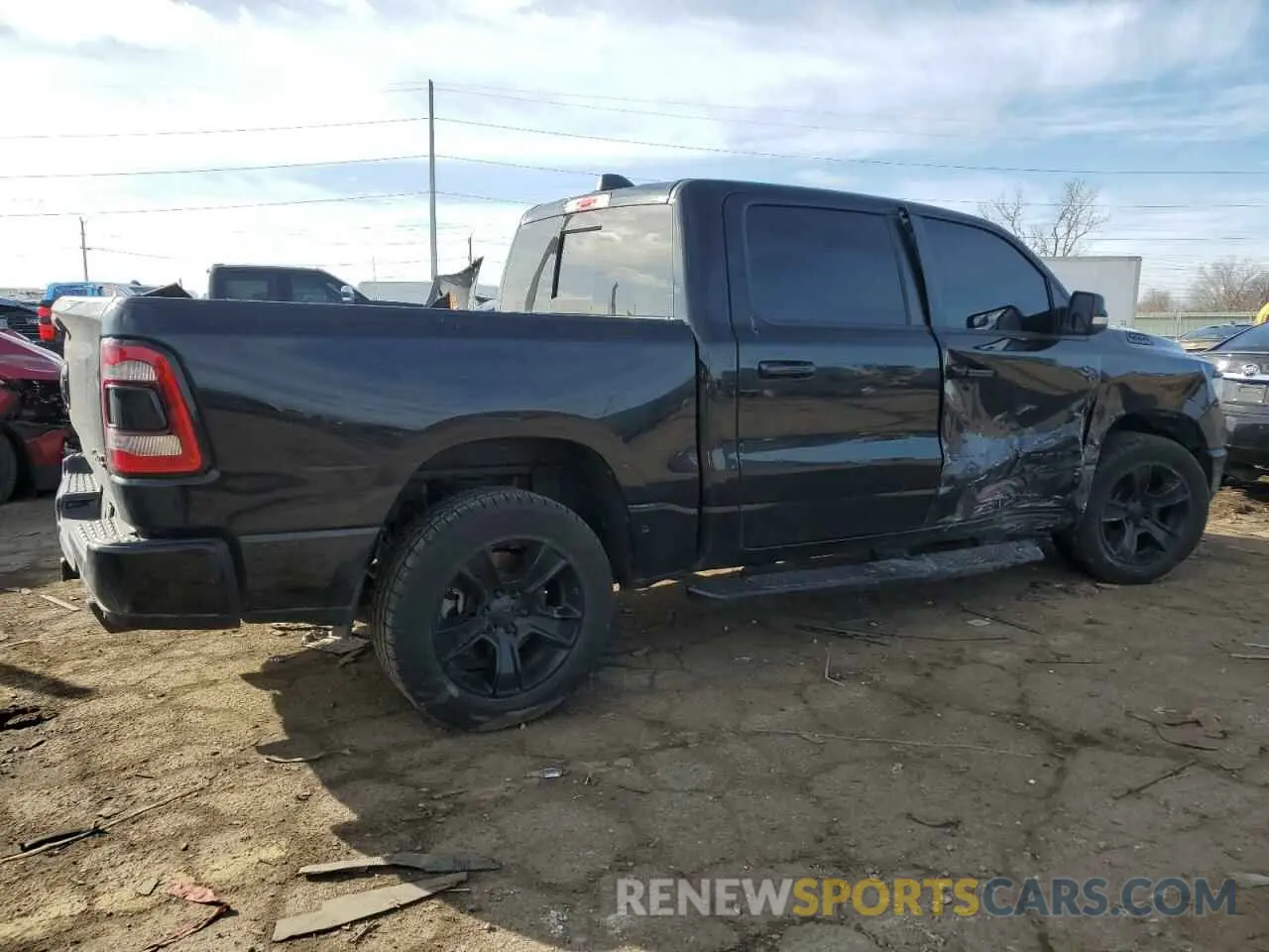 3 Фотография поврежденного автомобиля 1C6SRFFTXLN313316 RAM 1500 2020