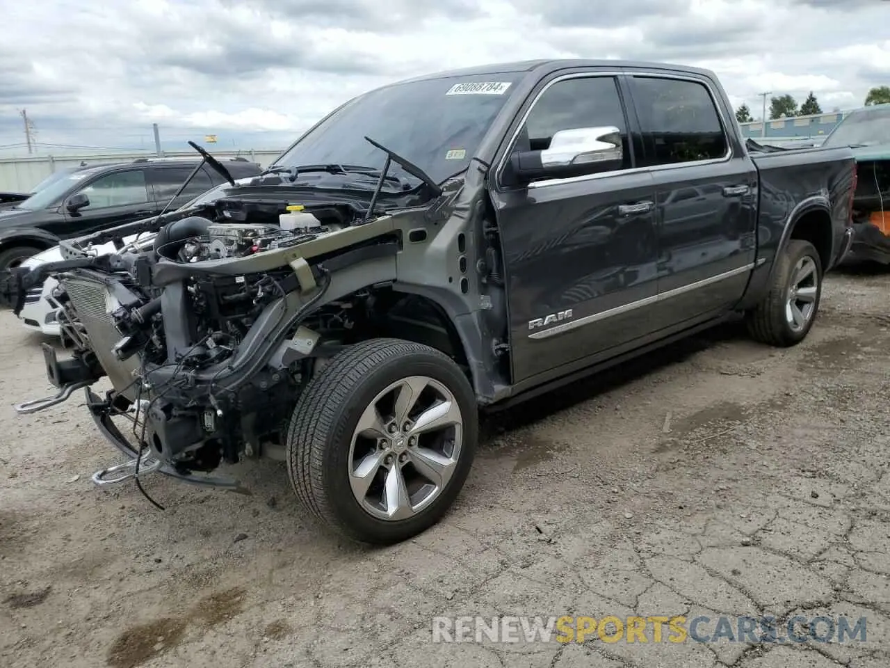 1 Photograph of a damaged car 1C6SRFHT0LN104647 RAM 1500 2020