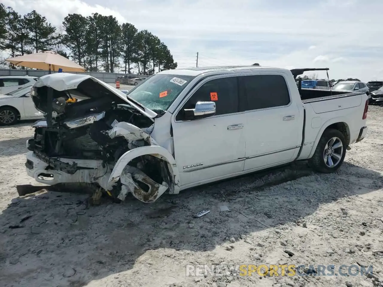 1 Photograph of a damaged car 1C6SRFHT9LN370216 RAM 1500 2020