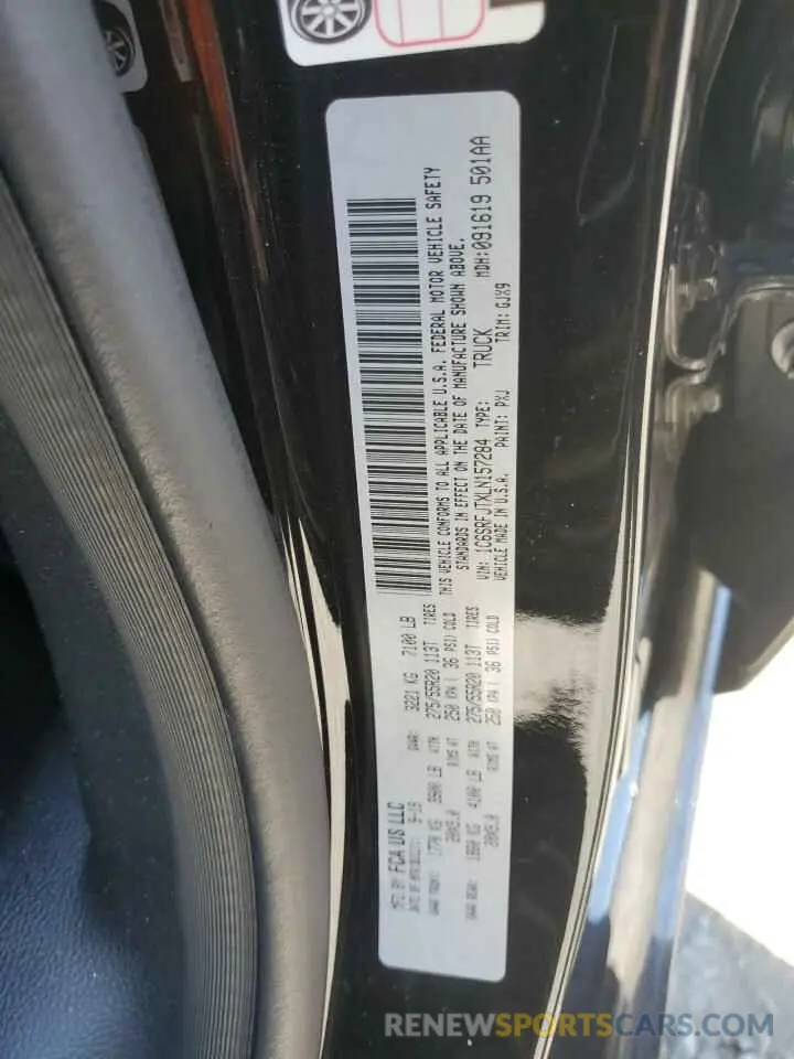 14 Фотография поврежденного автомобиля 1C6SRFJTXLN157284 RAM 1500 2020