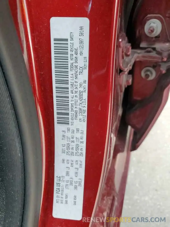 13 Фотография поврежденного автомобиля 1C6SRFJTXLN269292 RAM 1500 2020