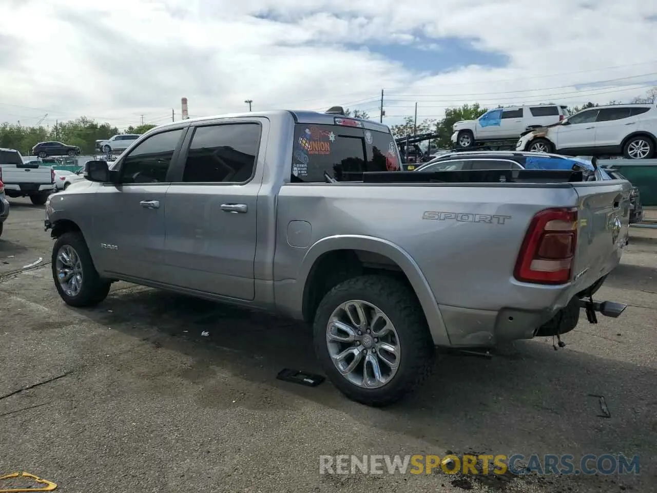 2 Photograph of a damaged car 1C6SRFJTXLN350079 RAM 1500 2020