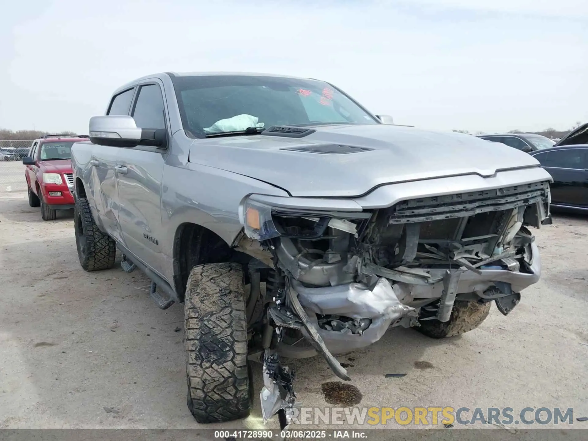 1 Photograph of a damaged car 1C6SRFLTXLN174812 RAM 1500 2020