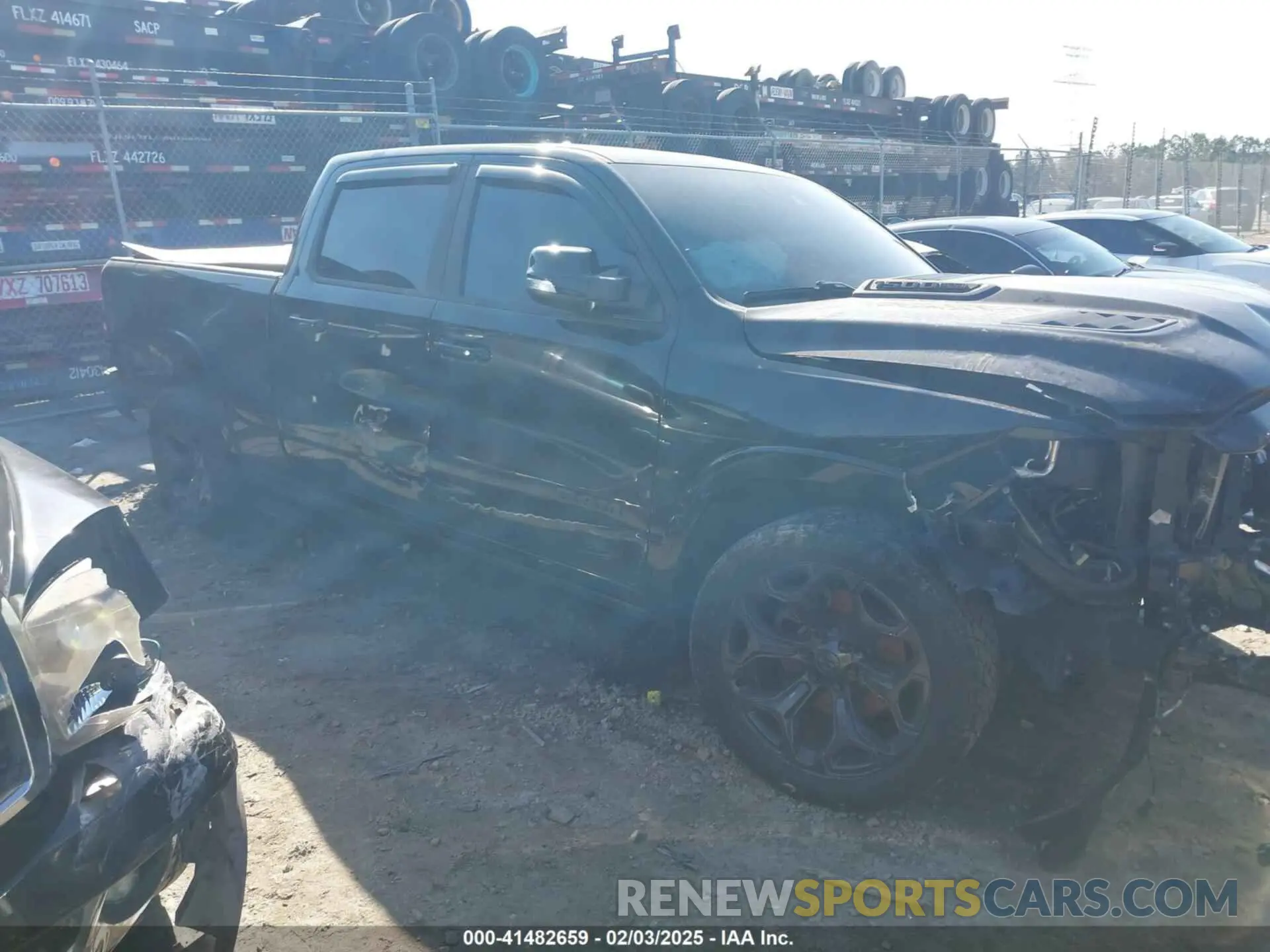 1 Photograph of a damaged car 1C6SRFPT2LN418589 RAM 1500 2020