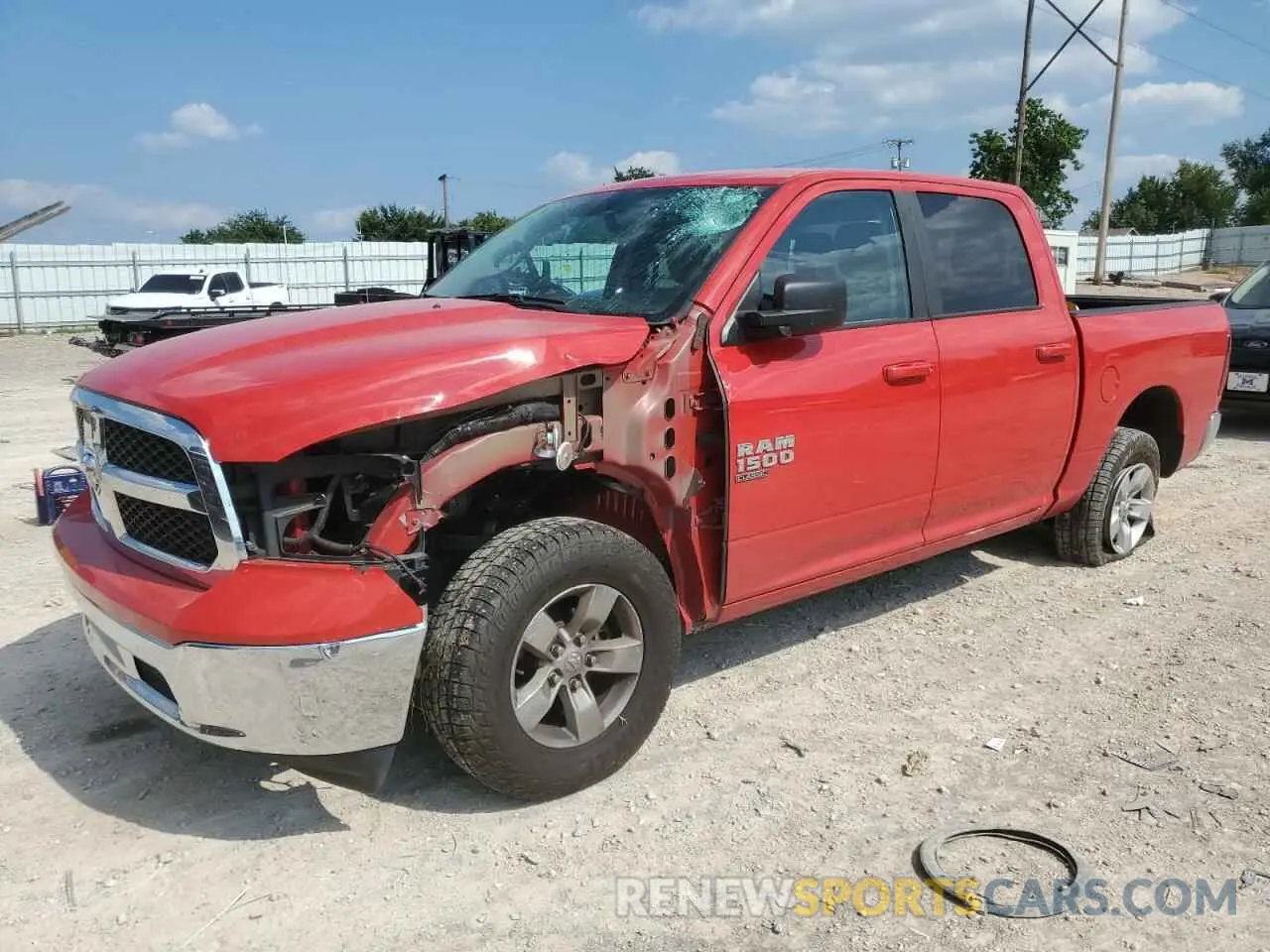 1 Photograph of a damaged car 1C6RR6LG8MS540495 RAM 1500 2021