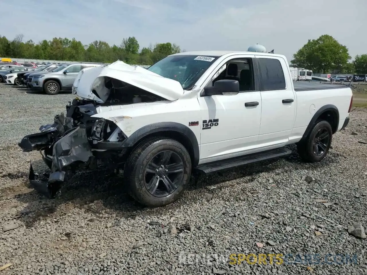 1 Photograph of a damaged car 1C6RR7GT3MS504954 RAM 1500 2021