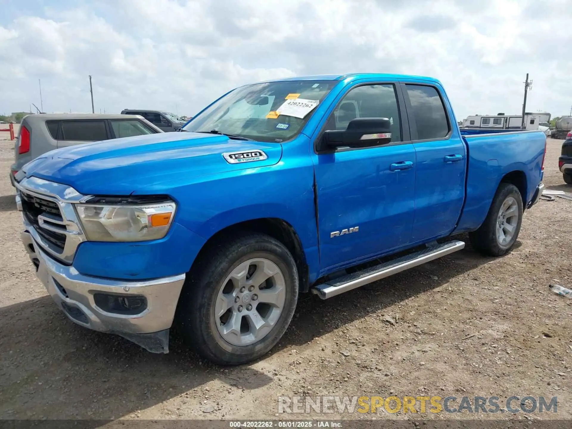 2 Photograph of a damaged car 1C6RREBG7MN708959 RAM 1500 2021