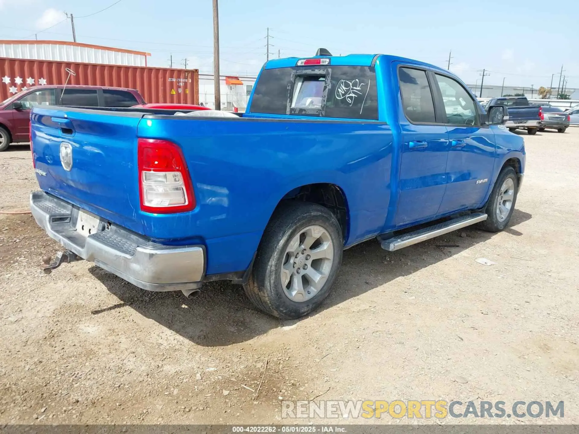 4 Photograph of a damaged car 1C6RREBG7MN708959 RAM 1500 2021