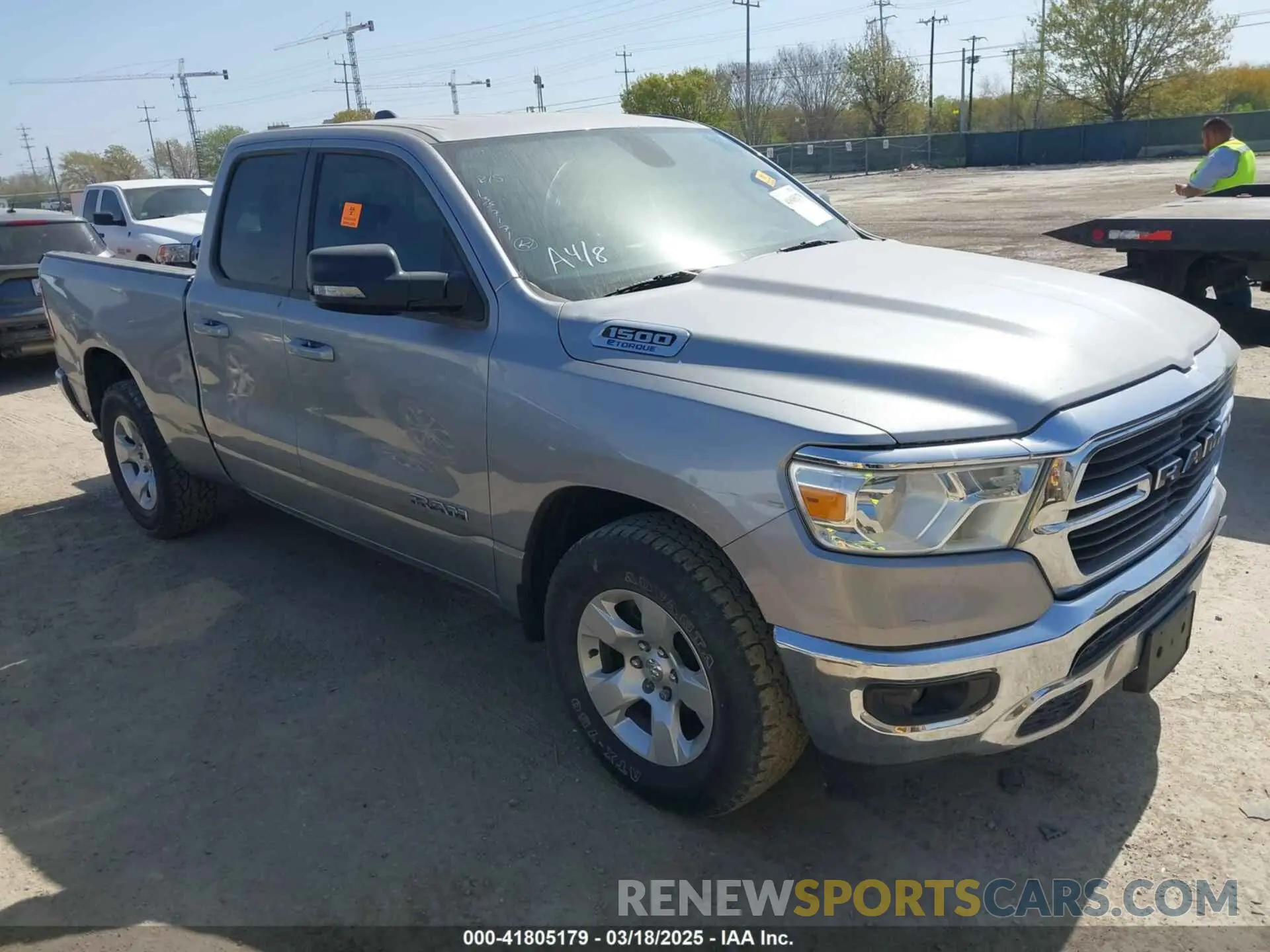 1 Photograph of a damaged car 1C6RREBGXMN753149 RAM 1500 2021