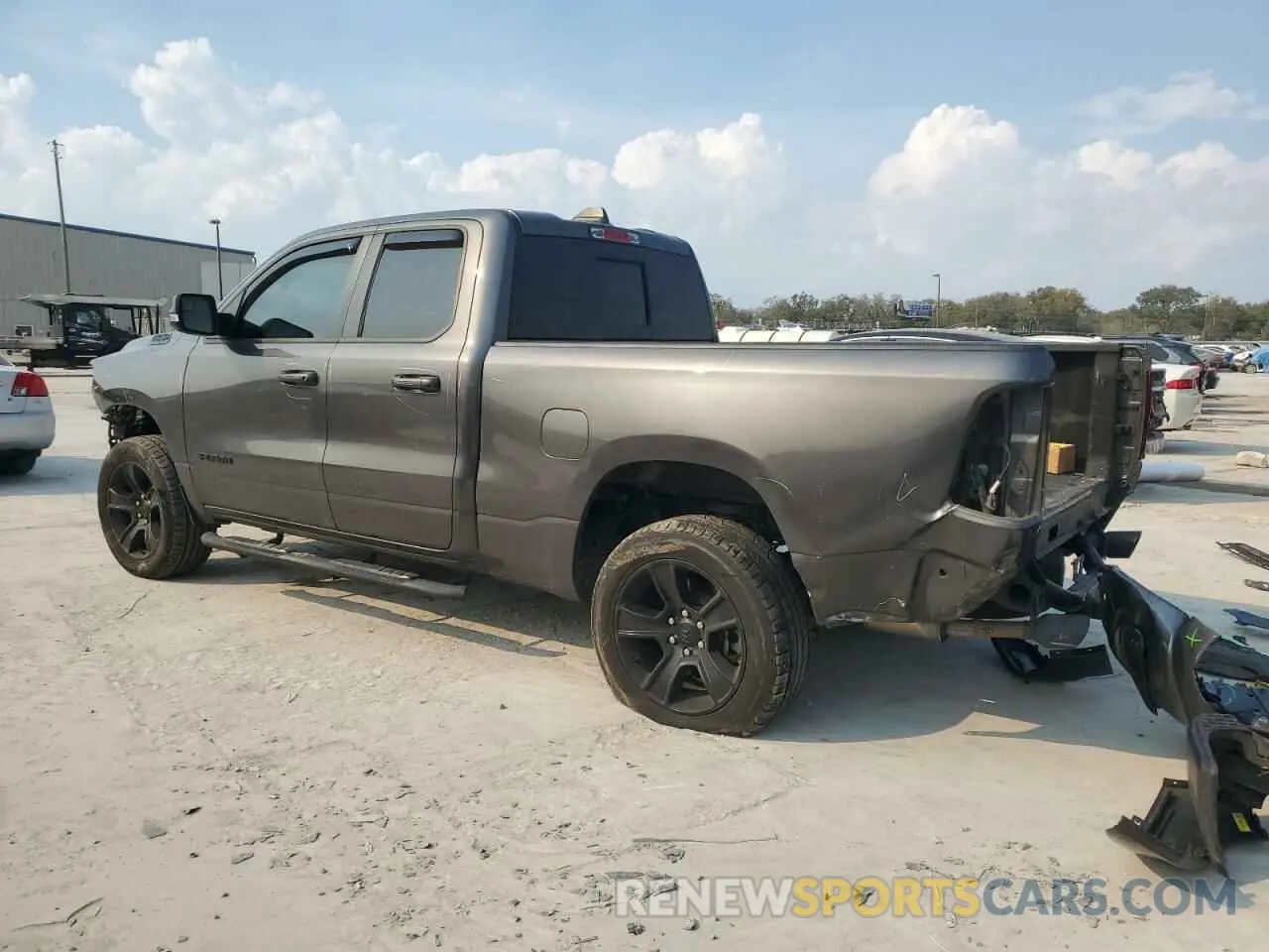 2 Photograph of a damaged car 1C6RREBT3MN594231 RAM 1500 2021