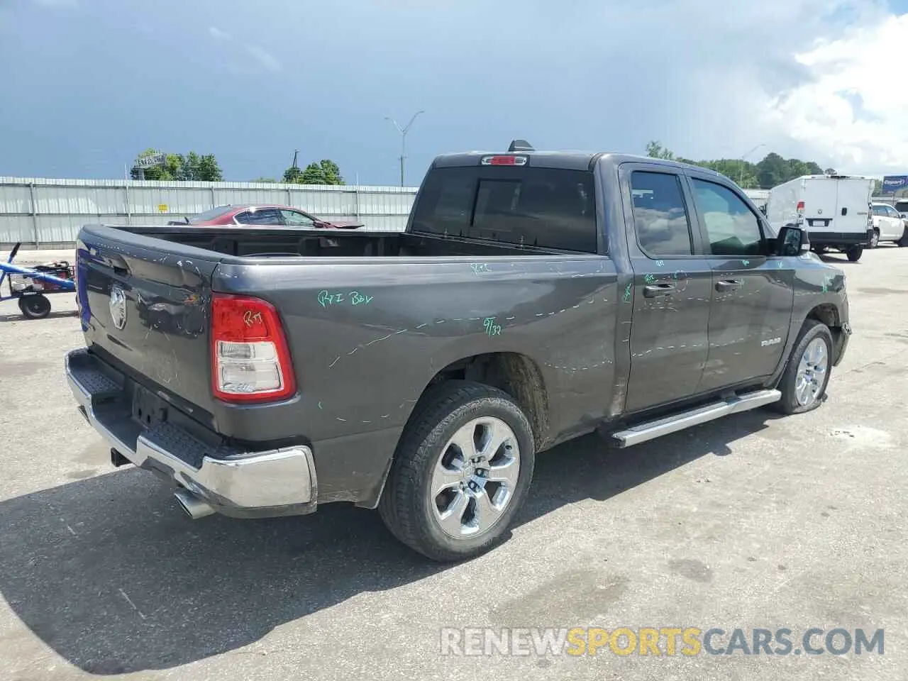 3 Photograph of a damaged car 1C6RREBT4MN811124 RAM 1500 2021