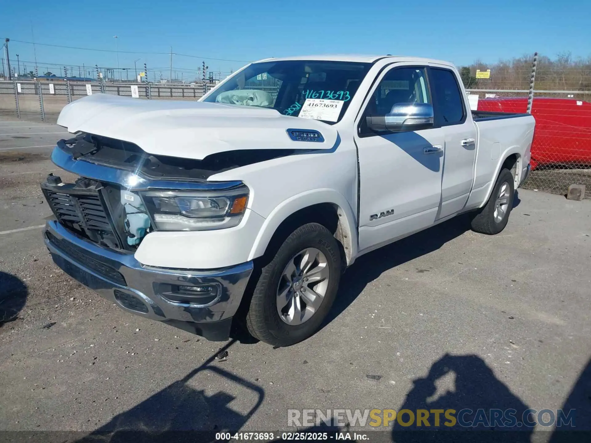 2 Photograph of a damaged car 1C6RREDT8MN708298 RAM 1500 2021