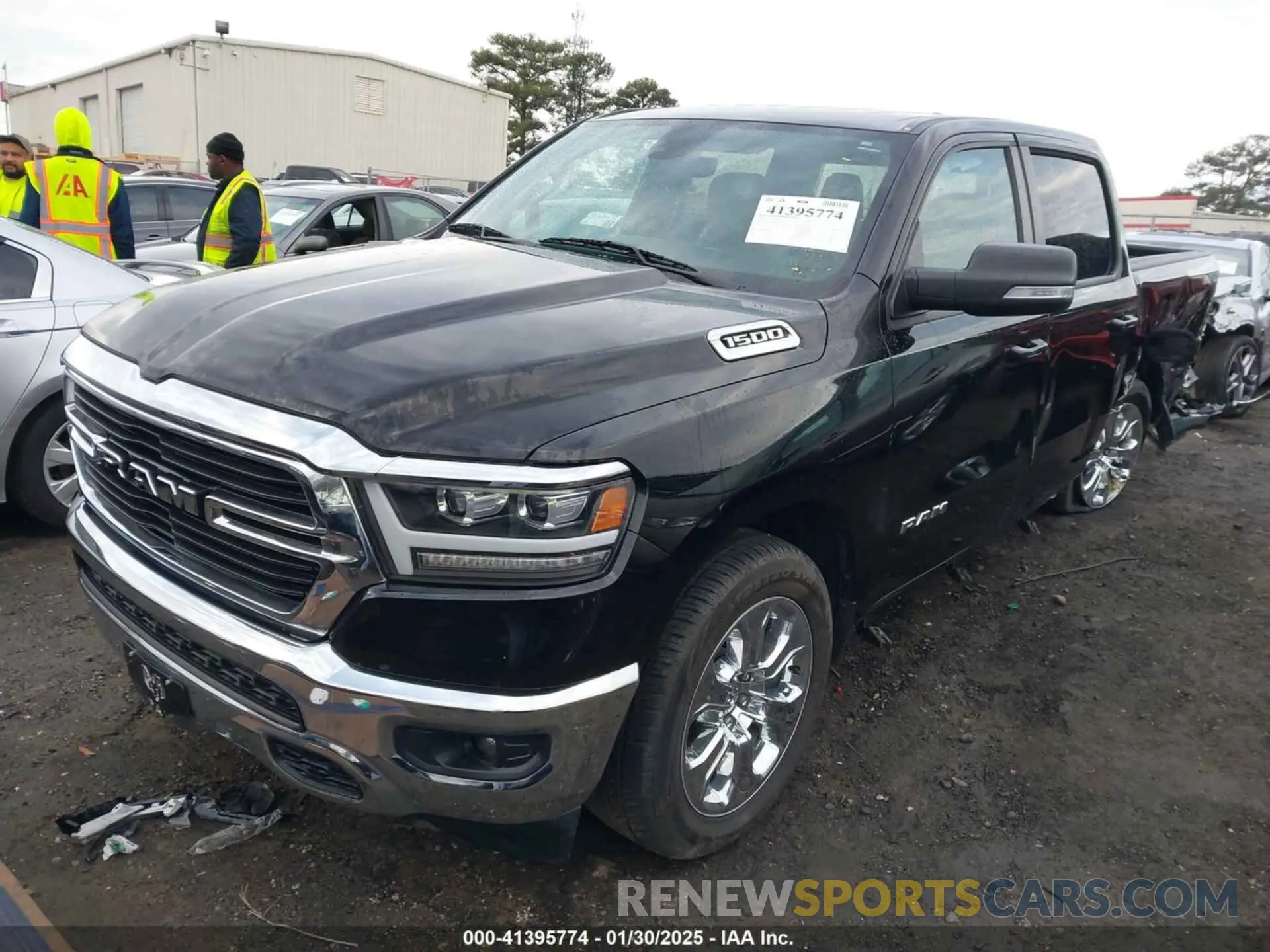 2 Photograph of a damaged car 1C6RREFG1MN532758 RAM 1500 2021