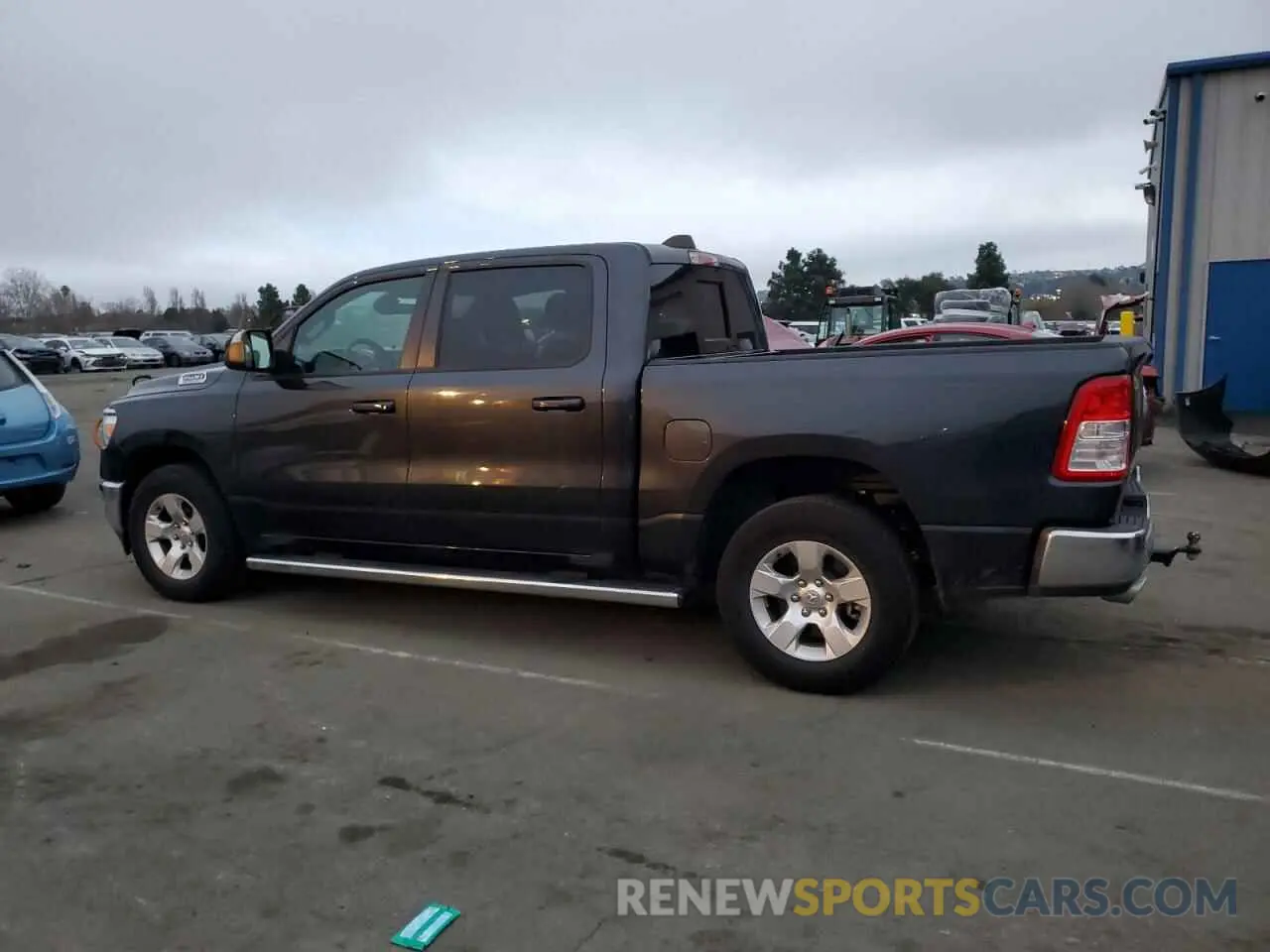 2 Photograph of a damaged car 1C6RREFM9MN712074 RAM 1500 2021