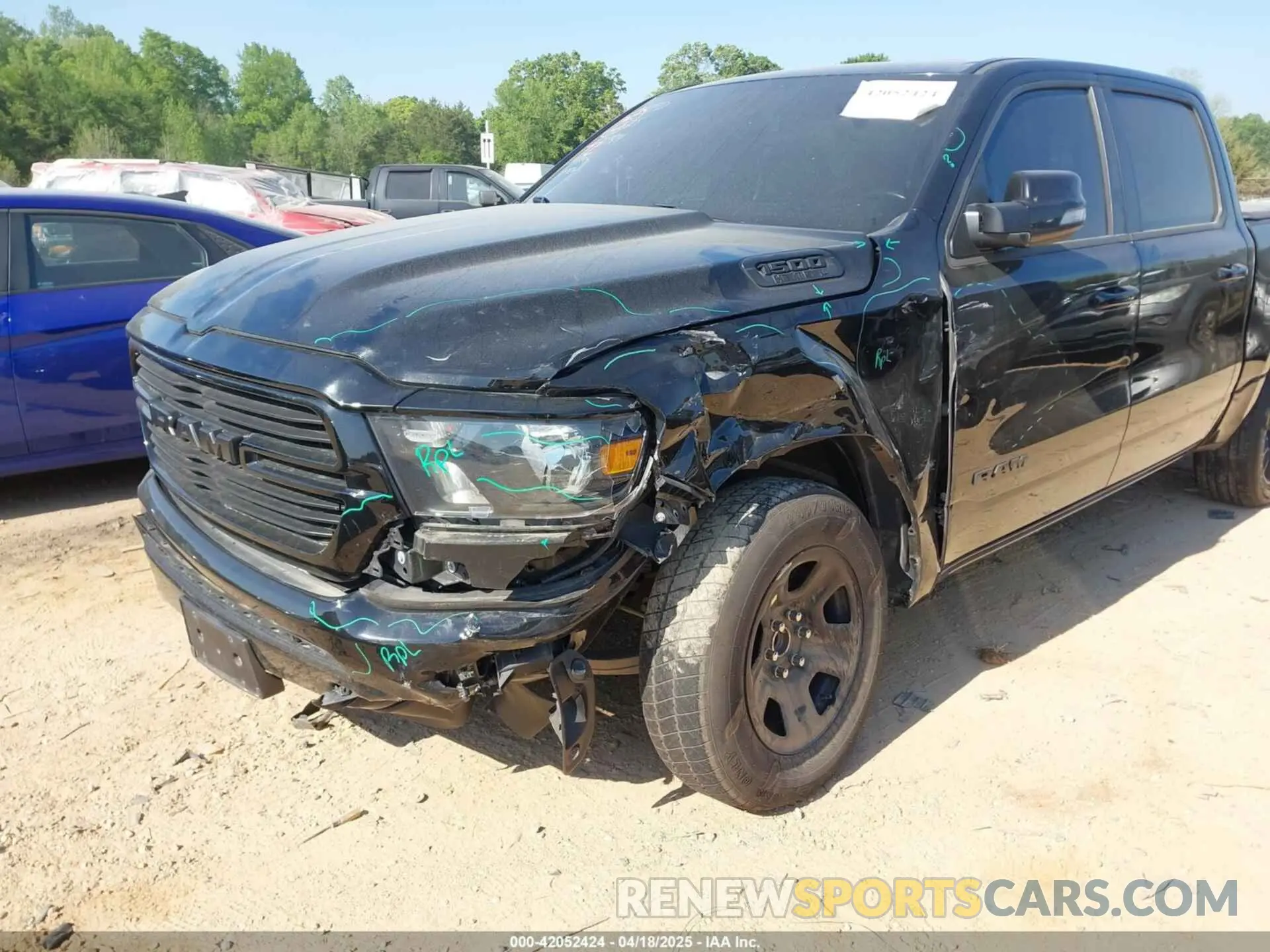 6 Photograph of a damaged car 1C6RREFT1MN769814 RAM 1500 2021