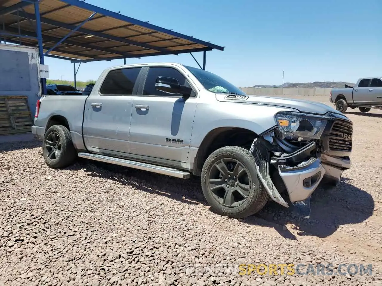 4 Photograph of a damaged car 1C6RREFT2MN590066 RAM 1500 2021