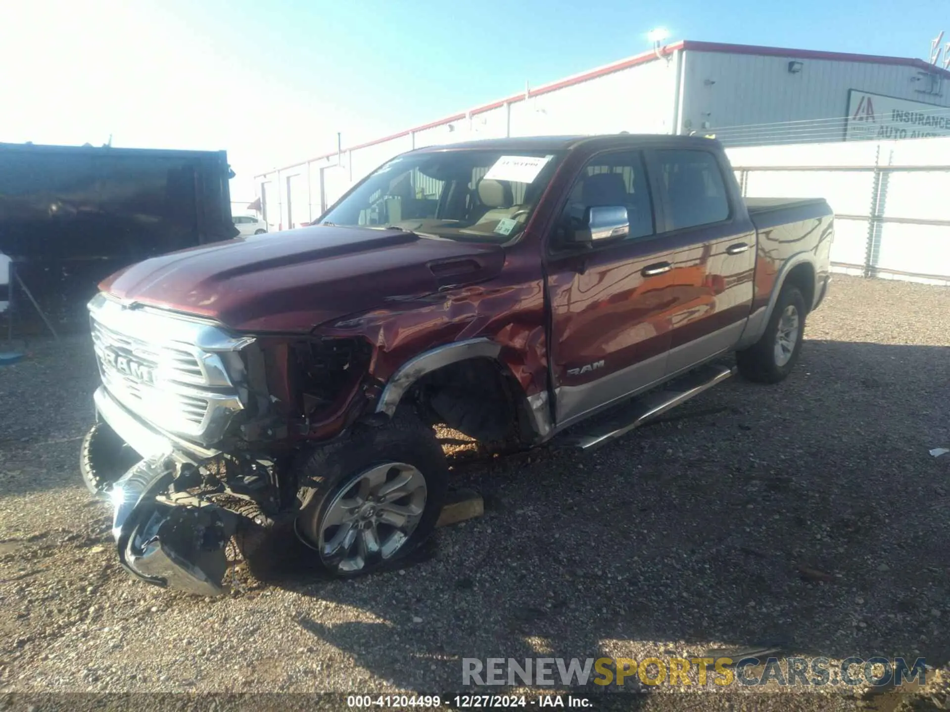 2 Photograph of a damaged car 1C6RREJT1MN814760 RAM 1500 2021