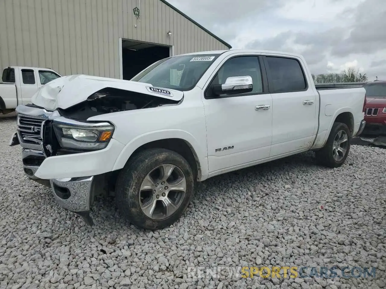 1 Photograph of a damaged car 1C6RREJT3MN528893 RAM 1500 2021