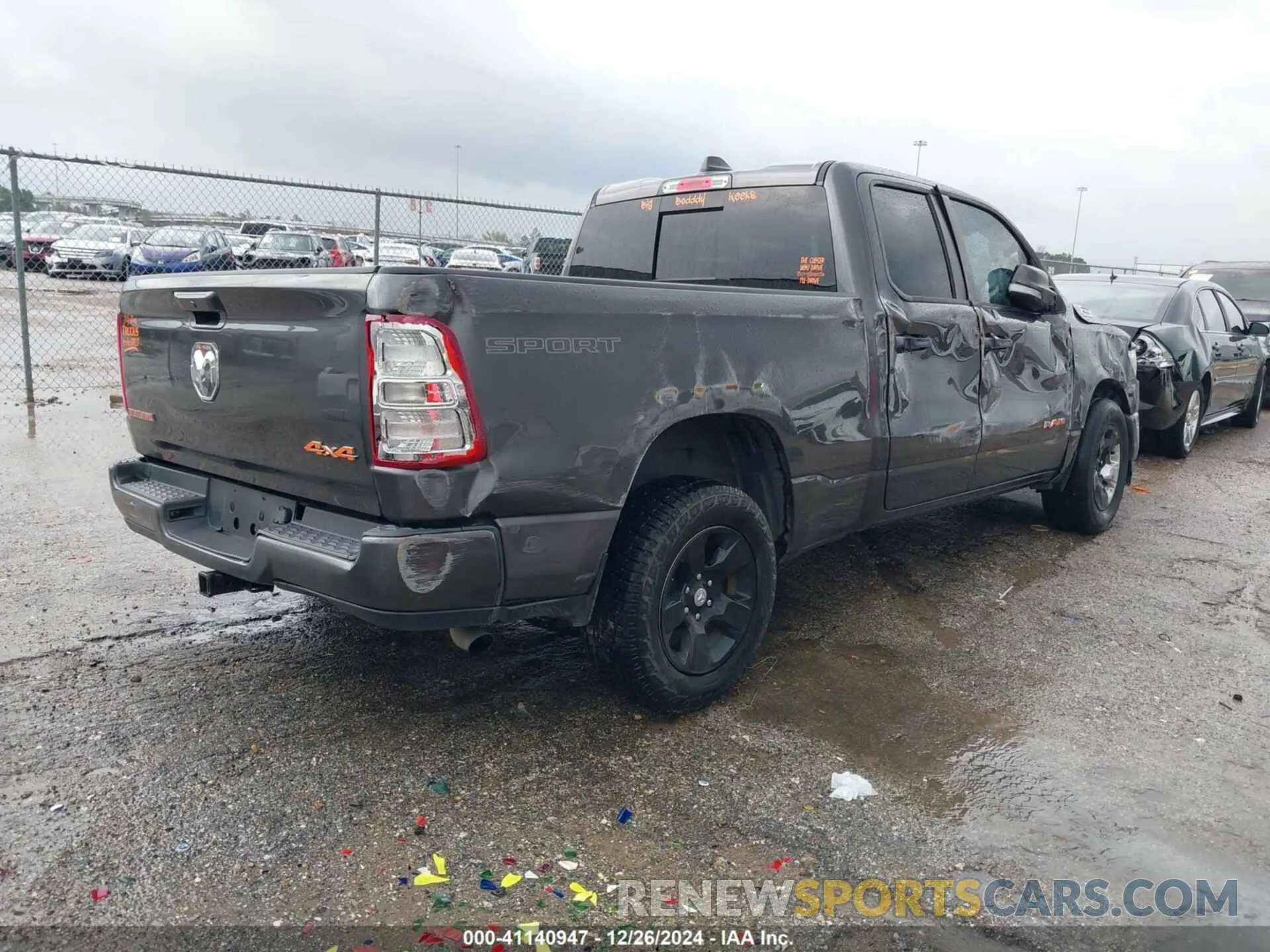 4 Фотография поврежденного автомобиля 1C6RRFBG4MN732254 RAM 1500 2021
