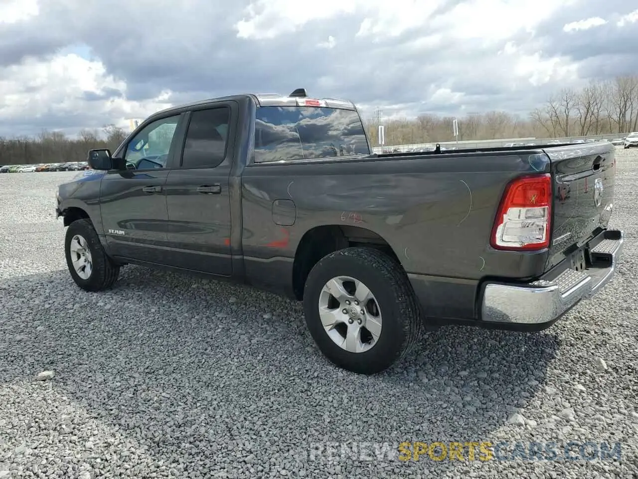 2 Photograph of a damaged car 1C6RRFBG5MN741450 RAM 1500 2021